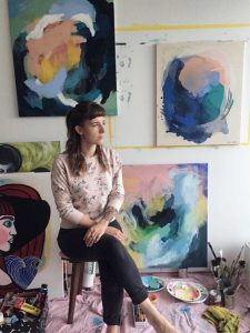 Rachel Fischlin in her studio